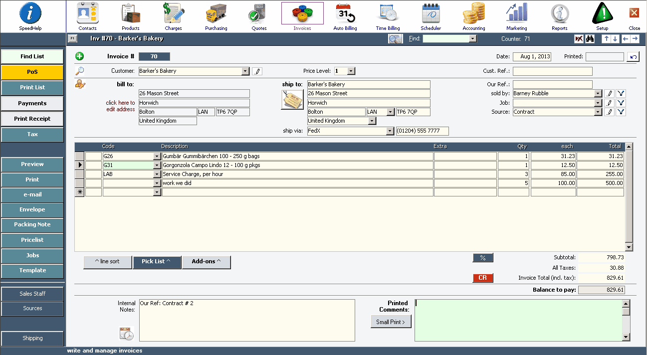 neo billing accounting invoicing and crm software